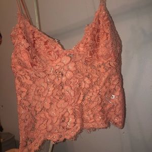 CHARLOTTE RUSSE lacy top